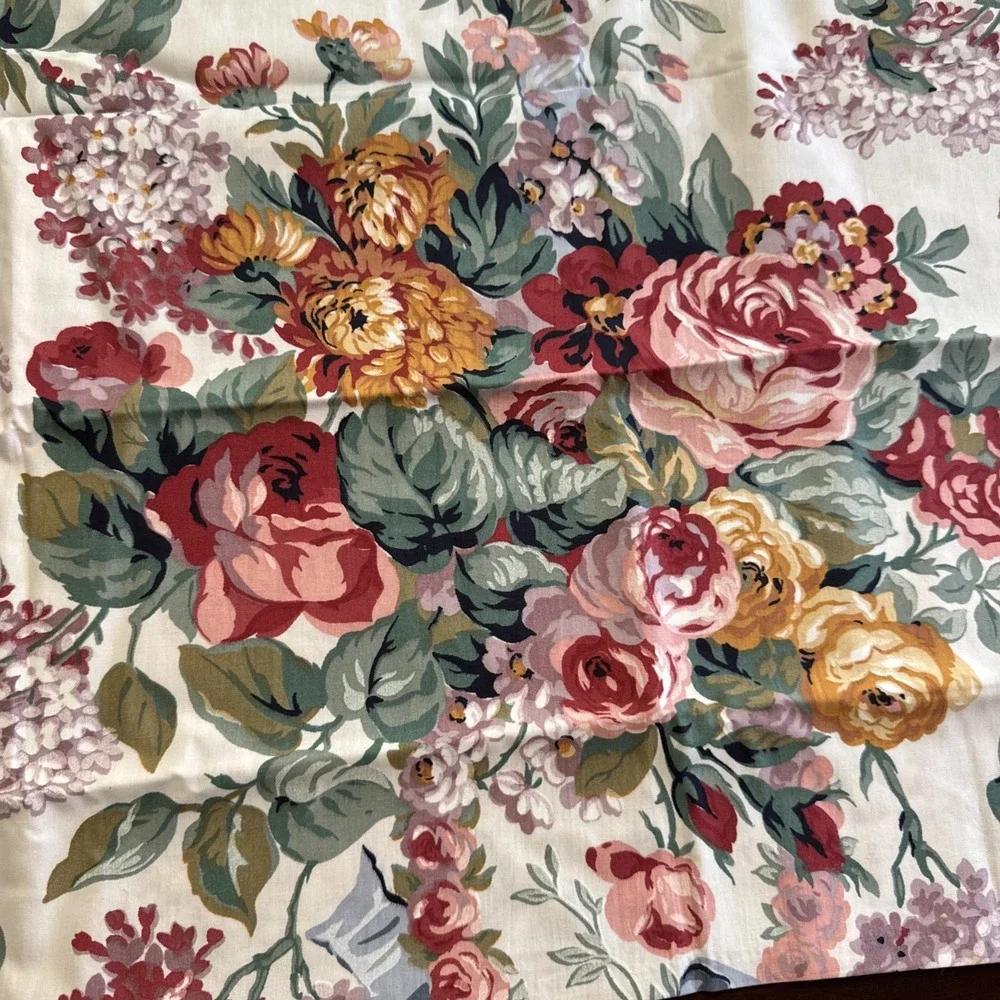 Ralph Lauren Allison Pillow Sham Pillowcase Floral STANDARD Ruffle Pink Floral